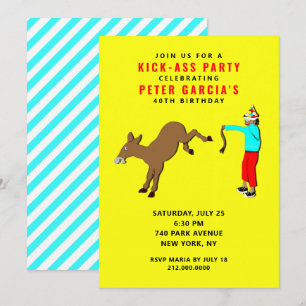 Funny Adult Birthday Party Kaart