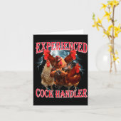 Funny Adult Humor Experienced Handler Inappropriat Kaart (Gele Bloem)