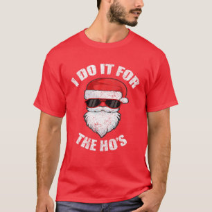 Funny Adult Naughty Kerstmis Dirty Pajama Ho PJ T-shirt