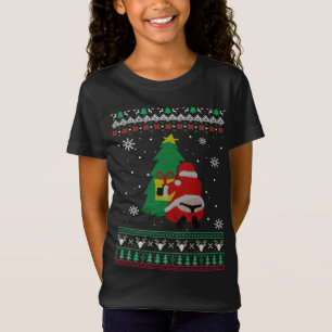 Funny Adult Santa's Whale Tail Ugly Christm T-shirt