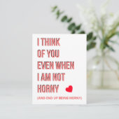 Funny Adulte Naughty Valentines Carte & Cadeaux (Debout devant)