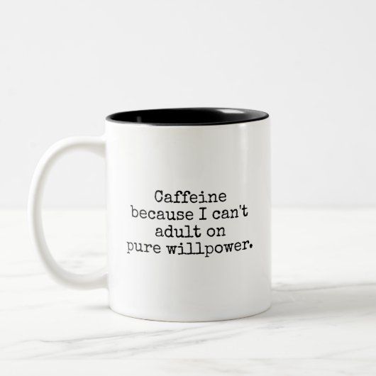 Funny Adulting Coffee Mug Gift (Gauche)