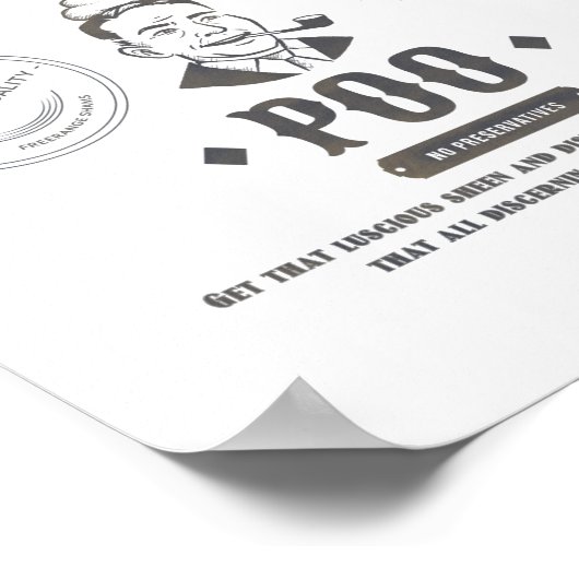 Funny  Advert - Mr Wiggly's Shampoo Poster (Hoek)