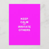 FUNNY ADVICE HOP CALM IRRITATE ANDERE LAUGHS WORD BRIEFKAART (Voorkant)