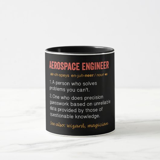 Funny Aerospace Engineer Definition Mok (Midden)