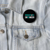 Funny Aerospace Engineering Het is Rocket Science Ronde Button 5,7 Cm (In situ)