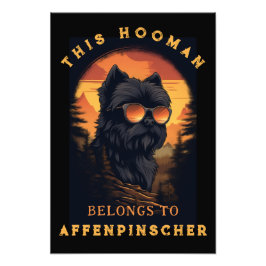 Funny Affenpinscher Dog Parent Persoonlijke foto Foto Afdruk