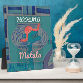 Funny African Giraffe Print Fotoplaat (Zijkant)