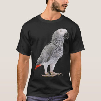 Funny African Grey Parrot Bird Womens Mens Kids T-shirt