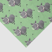 Funny african warthog pig cartoon tissuepapier (Detail)