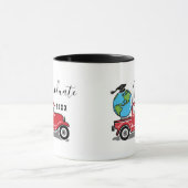 Funny Afstuderen 2023  Red Truck Wereldbol Mok (Midden)