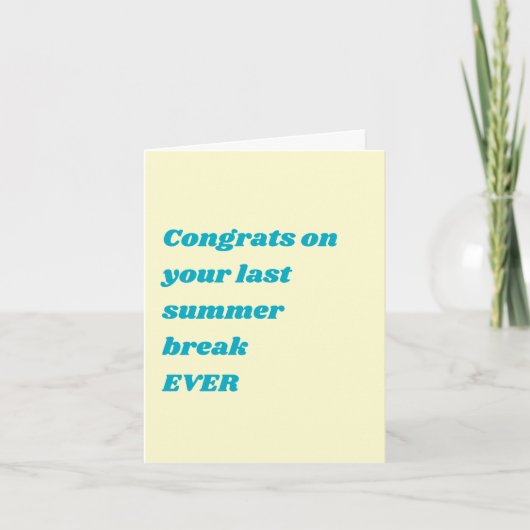 Funny Afstuderen Card Feestdagen Kaart (Voorkant)