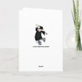 Funny Afstuderen Congrats Kaart (Achterkant)