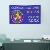 Funny Afstuderen Dog Wearing Pet Spandoek (Beurs)