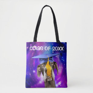 Funny Afstuderen Dog Wearing Pet Tote Bag
