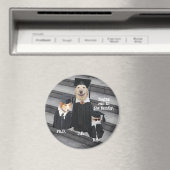 Funny Afstuderen Dogs & Cat Magneet (Insitu (Vaatwasser))