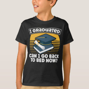 Funny Afstuderen Humor Lazy Student Sleepy T-shirt