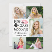 Funny Afstuderen MIJN CLASS GOODBYE 6 Foto Aankondiging (Voorkant)