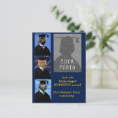 Funny Afstuderen Monkeys Personalized Annouting Briefkaart (Staand voorkant)