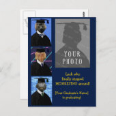 Funny Afstuderen Monkeys Personalized Annouting Briefkaart (Voorkant / Achterkant)