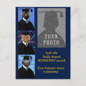 Funny Afstuderen Monkeys Personalized Annouting Briefkaart (Voorkant)