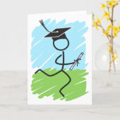Funny Afstuderen Runner - Cross Country Track Kaar Kaart (Gele Bloem)
