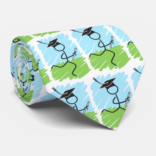 Funny Afstuderen Runner © - Land oversteken, spoor Stropdas (Opgerold)