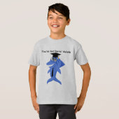 Funny Afstuderen Shark T-shirt (Voorkant volledig)
