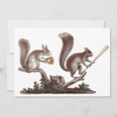Funny After Game BBQ Rally Squirrels Kaart (Voorkant)