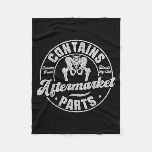 Funny After Hip Surgery Recovery Bionic Hip Replac Fleece Deken (Voorkant)