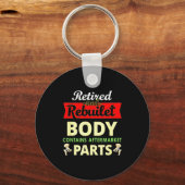 Funny After Hip Surgery Recovery Bionic Hip Replac Sleutelhanger (Voorkant)