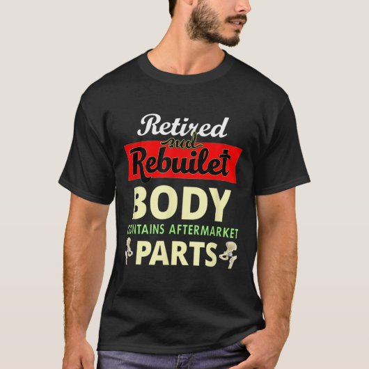 Funny After Hip Surgery Recovery Bionic Hip Replac T-shirt (Voorkant)