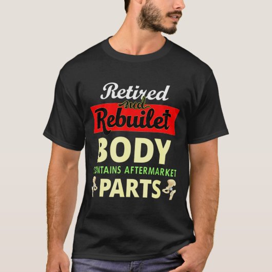 Funny After Hip Surgery Recovery Bionic Hip Replac T-shirt (Voorkant)