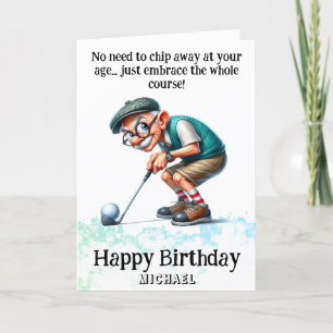** Funny Age Senior AP94 Golfer Verjaardag Kaart