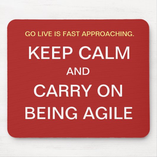 Funny Agile Project Manager Quote Project Team Muismat (Voorkant)