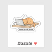 Funny AI Cat Meme – “Hold On, Let Me Ask My AI” Sticker (Vel)