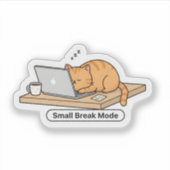 Funny AI Cat Meme – “Hold On, Let Me Ask My AI” Sticker (Voorkant)