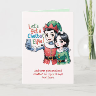 Funny Ai Chatbot Elf Wenskaart Corporate Feestdagen Kaart