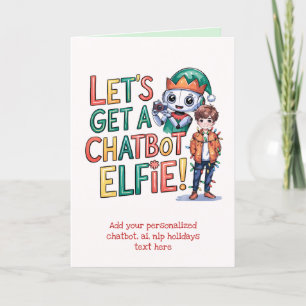 Funny Ai Chatbot Elf Wenskaart Corporate Feestdagen Kaart