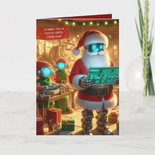 Funny Ai Chatbot Père Noël Carte de voeux Entrepri
