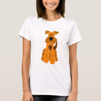 Funny Airedale Terrier Dog Art