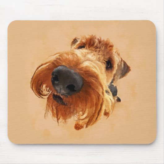 Funny Airedale Terrier Muismat (Voorkant)