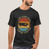 Funny Airline Design for Pilar Aviation M T-shirt (Voorkant)