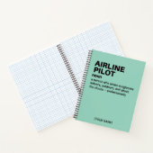 Funny Airline Pilot Definition Carnet cadeau (Intérieur)