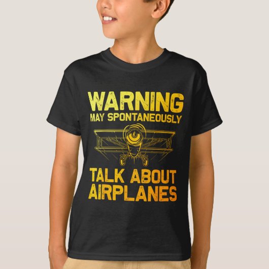 Funny Airplane Novelty For Men Women Plane Aviatio T-shirt (Voorkant)