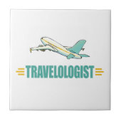 Funny Airplane Tegeltje (Voorkant)