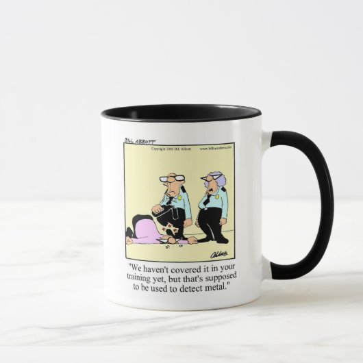 Funny Airport Security Metal Detector Mug (Droite)