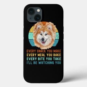 Funny Akita Inu of Kuma Inu Dog Elke snack je Ma iPhone 13 Hoesje