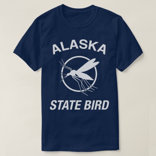 Funny Alaska State Bird Mosquito T-shirt (Design voorkant)