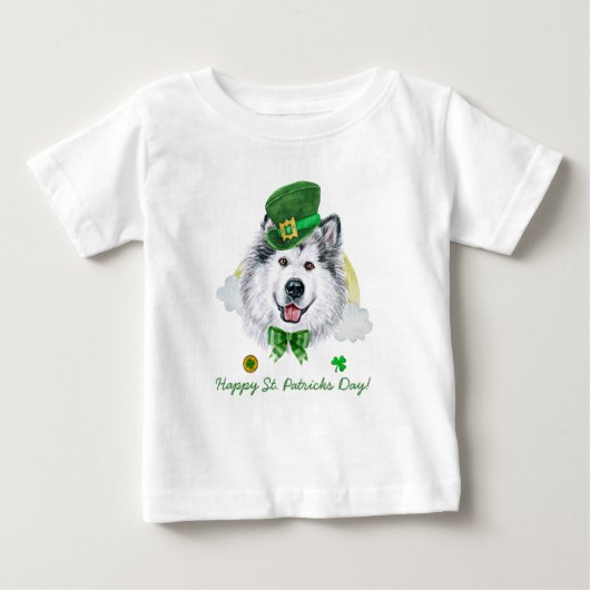 Funny Alaskan Malamute Gold St. Patricks Day (Voorkant)